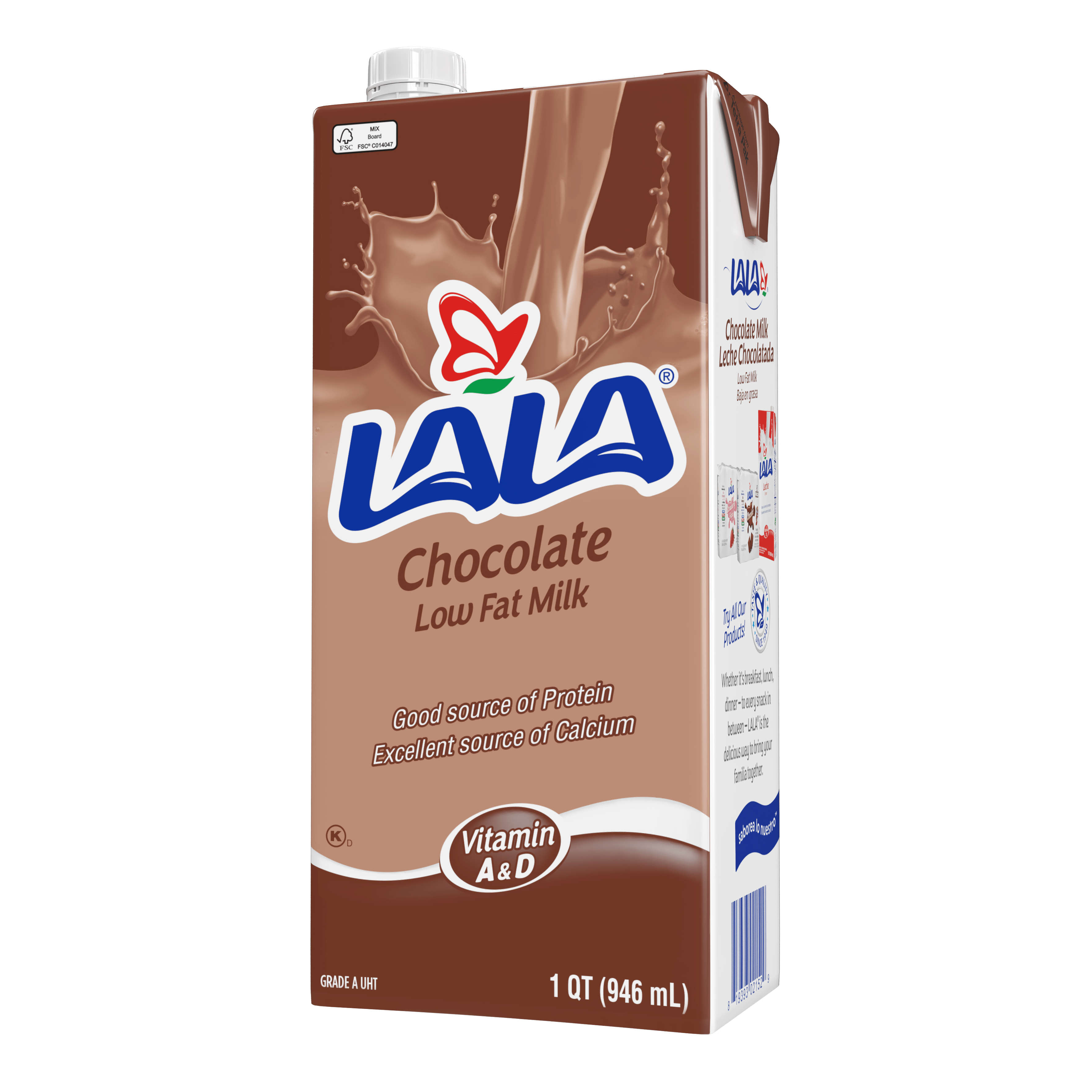 LALA CHOCOLATE UHT MILK-32oz - Lala Foods